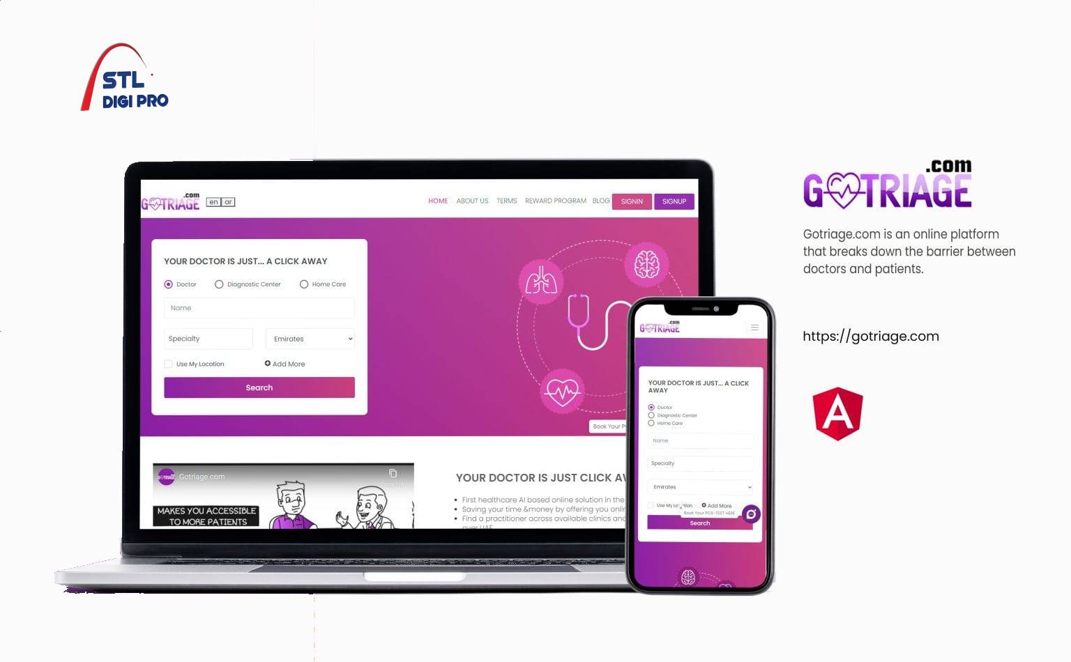 Get the best Doctor Service with Gotriage Angular